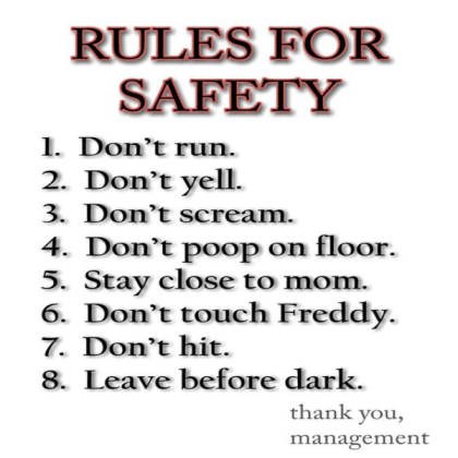 FNAF RULES poster Roblox decal