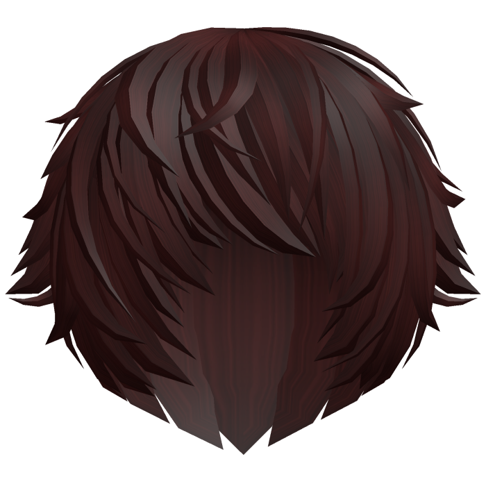 messy dark red vampire emo anime hair w tufts