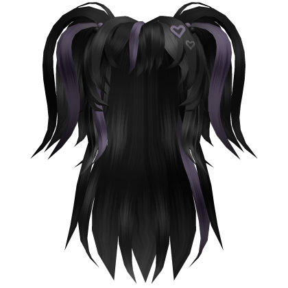 Black & Purple Twin Tails Roblox item