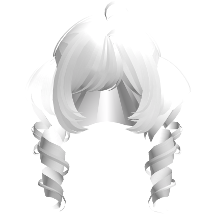 white tweencore messy whimsy chunky pigtails