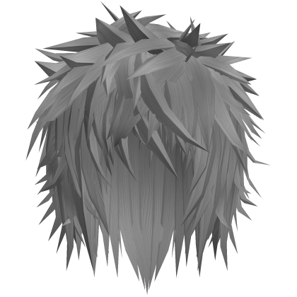 grey gothic messy emo boy hair