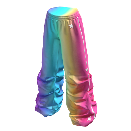 ✨ Baggy Rainbow Sweatpants Joggers w/ Folds