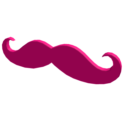 2000s Scene Alt Magenta Pink Mustache 