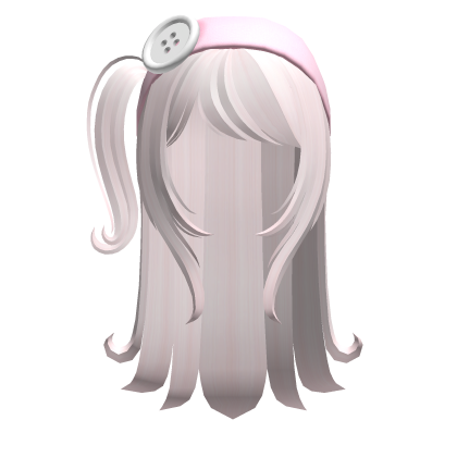 🍀Swirly Hair w Headband(Pink) Roblox item