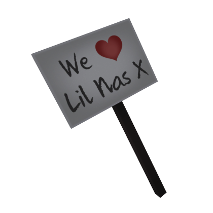 LNX Fan Sign - Lil Nas X