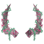 Spring Mint Kintsugi Veil-Piercer Horns
