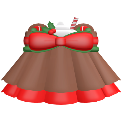 peppermint bear dress in red green