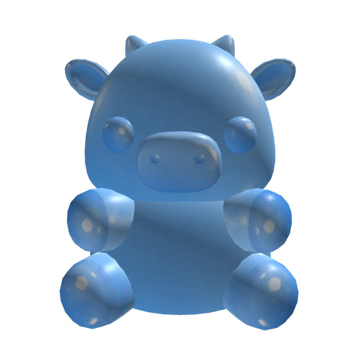 Blue Gummy Cow Shoulder Pet