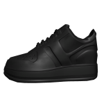 Black Streetwear Shoes - Left Shoe Accessory