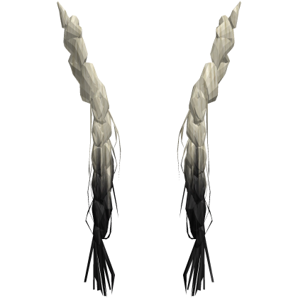 teased scene black blonde racs messy braid add-on Roblox item