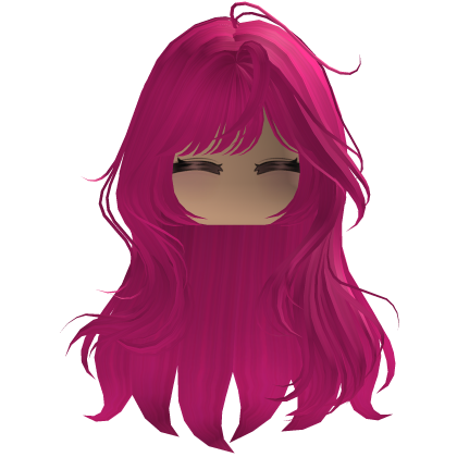 Cute emo y2k hair fluffy (pink)