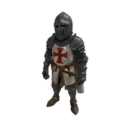 Crusader Knight In Plate Armor