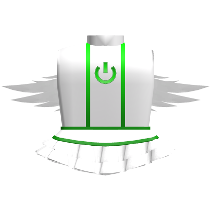 Frutiger Aero Angel Wing Dress Green Roblox item