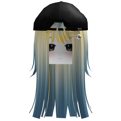 Golden Aqua Cute Hair With Cap