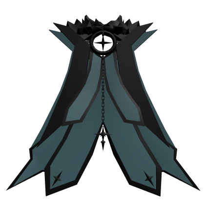 Fur Neck Celestial Blue Cape