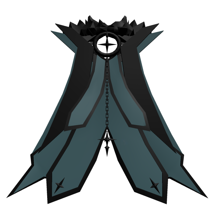 Fur Neck Celestial Blue Cape