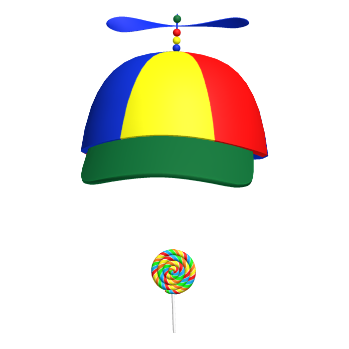 Propeller Hat Rainbow Lollipop Coolkid Meme Beanie