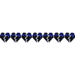 Blue Animated Glitch 8-Bit Hp Health Bar