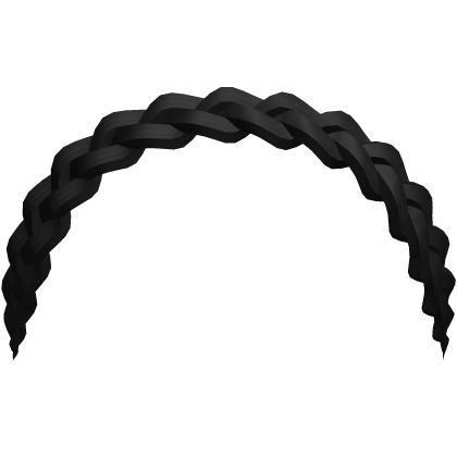 Black Braid Crown Roblox item