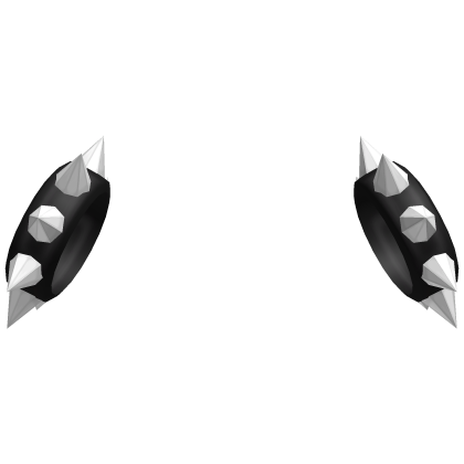 ♡ : emo black spike hair ties Roblox item
