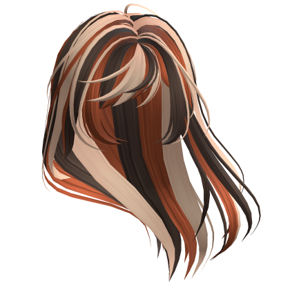 Wolfcut Emo Windy Hair (Calico Cat) Roblox item