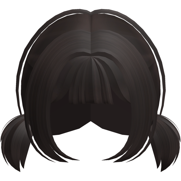 Short cutecore mini bob pigtails in dark brown