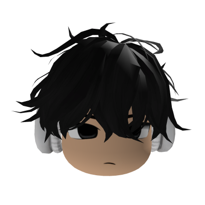 Cabello Emo Black boy Roblox item