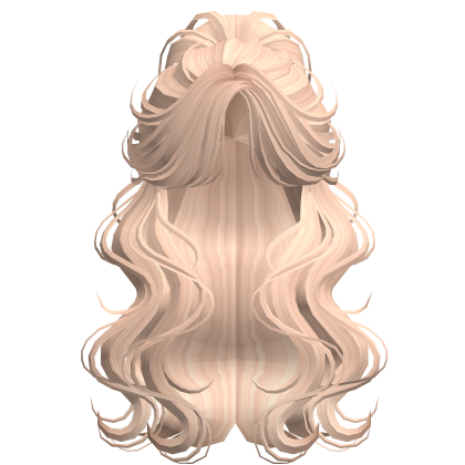 Crimped Wavy Empress Ponytail Blonde