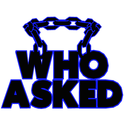 Cartoony Blue Who Asked Chain Roblox item