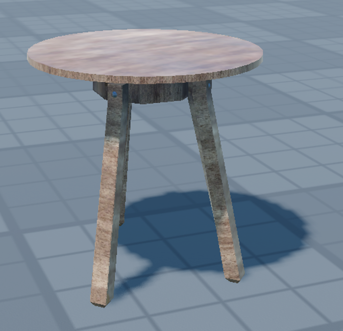 Wood Round Table preview 1