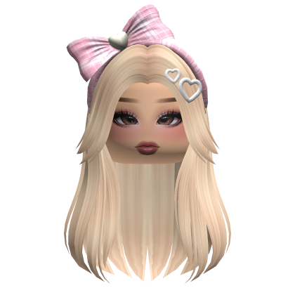 Soft Girl Straight Hair w/ Accessories & Makeup