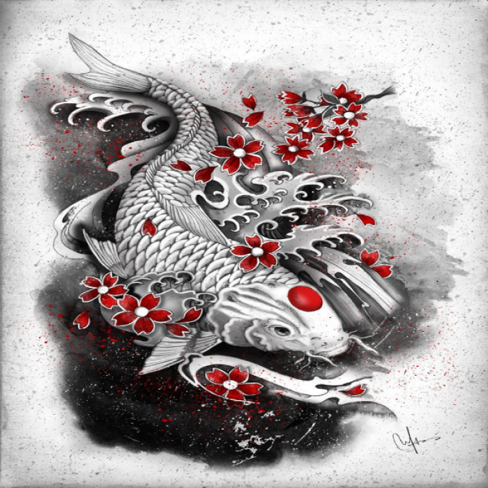 Koi Fish Drawing Roblox decal