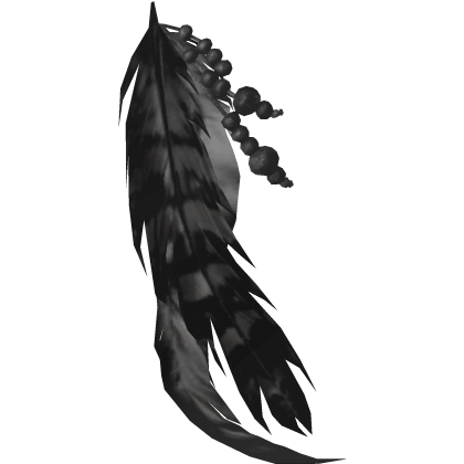 Spirited Bead Black Gaian Feather Hairstring Roblox item