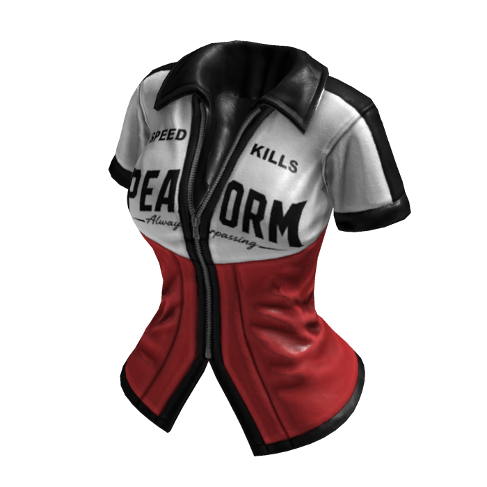 Y2K Sporty Streetracer Jacket (Red White)