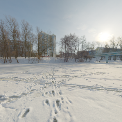 Winter River Skybox