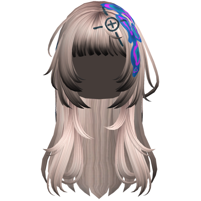 Blonde Heatwave Crosshair Punk Flowy Girl Hair