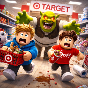 Run From Shrek In A Target (RUN!!!)