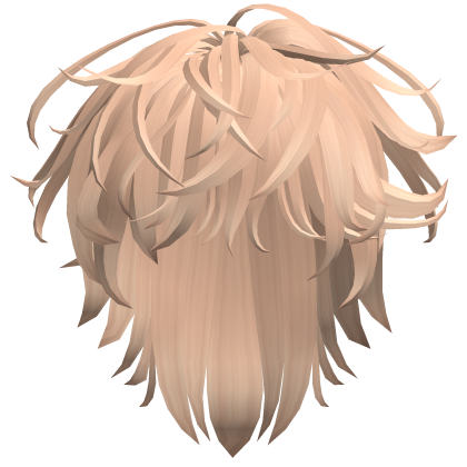 Peach Blonde Shaggy Hair