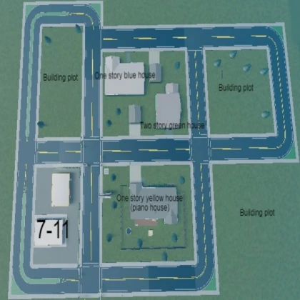 Roblox Town (decodeUnicode) Map