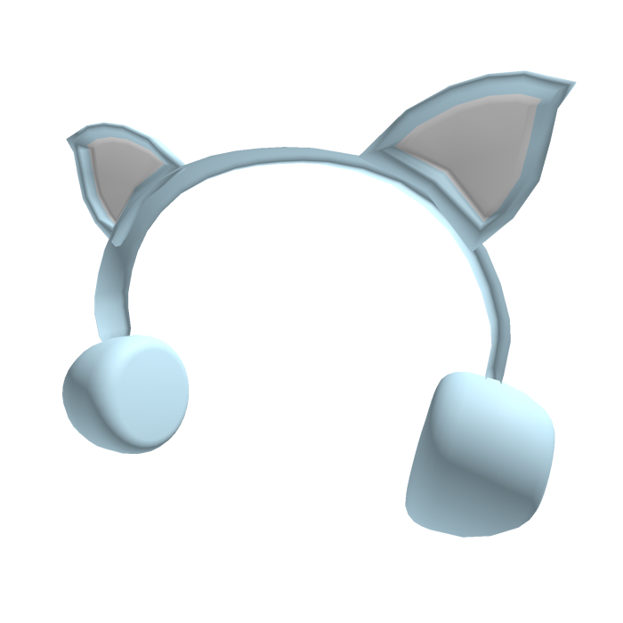 cute skyblue cat ear headphone 하늘색 고양이귀 헤드셋
