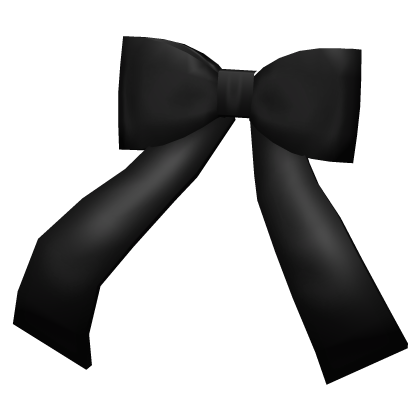 Pretty Black Delicate Hair Bow  Roblox item