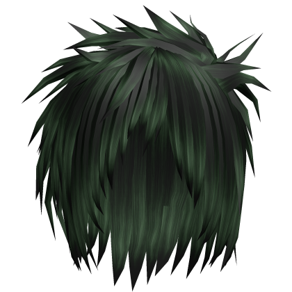 Dark Green Gyaruo J-rock Visual Kei Messy Hair 73.