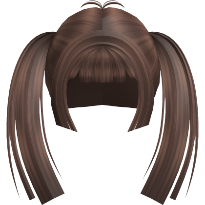 ♡ Kawaii long pigtails in Brown