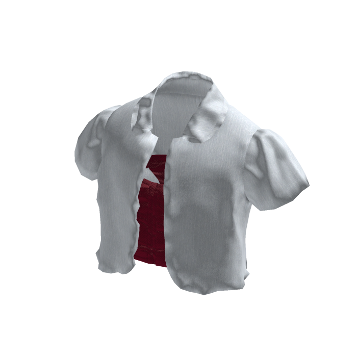 White Soft Cropped Shirts [PBR]