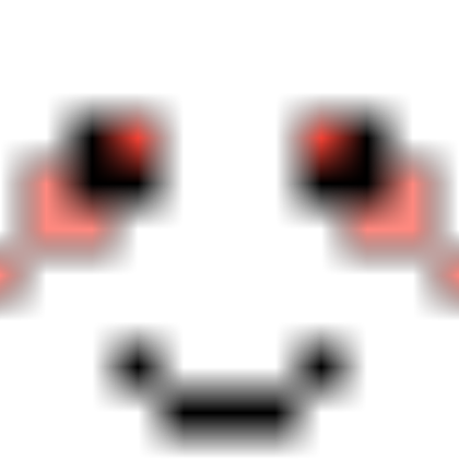 Pixel Creepy Face (Red) Roblox decal