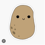 La patate douce mignonne