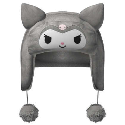 Grey Cute Kuromi Hat