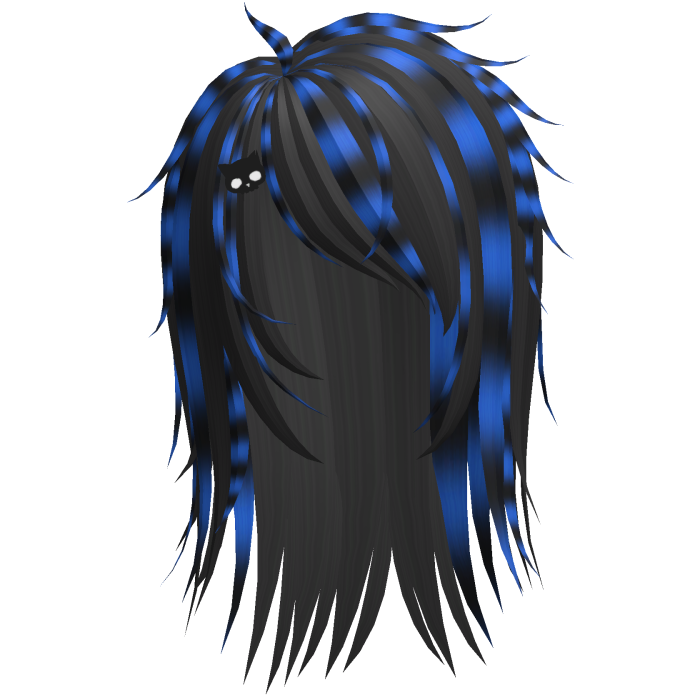 Spikey Gyaru Scene Emo Rockstar Hair [Blue]