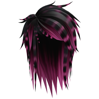 Black & Pink Emo Scene Raccoon Hair Roblox item