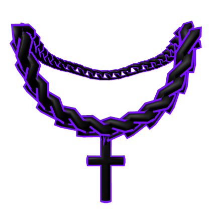 Cartoony Purple Cross Chain